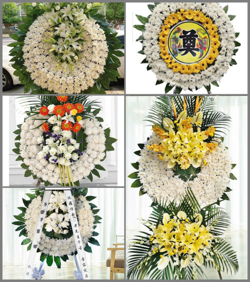 山东青岛平度市田庄镇东潘家埠村花圈速递